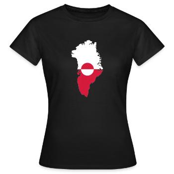 Greenland - Women's T-Shirt - black - Front - AI Model Female 172 dark (172cm)