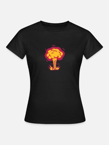 Atompilz_3c - Frauen T-Shirt - Schwarz