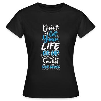 Drogenfrei Clean Straight Edge Joint - Frauen T-Shirt - Schwarz - Vorne - AI Model Female 172 dark (172cm)