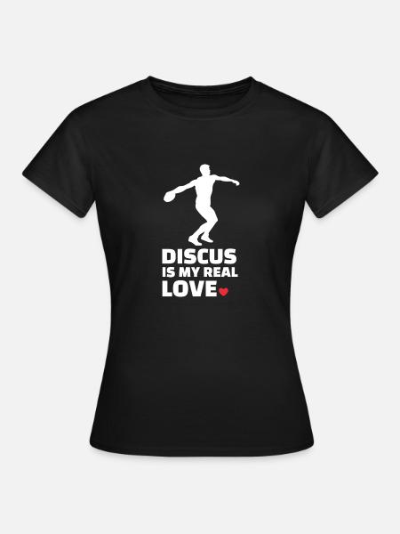 Diskus - Frauen T-Shirt - Schwarz