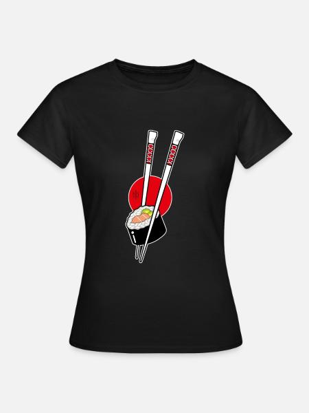 Sushi - Frauen T-Shirt - Schwarz