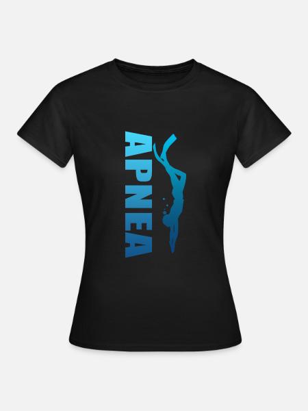 apnea apnéiste sport plongée plongeur - T-shirt Femme - noir