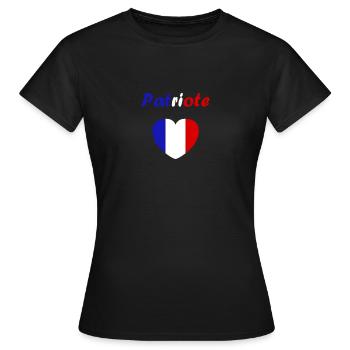 Patriot - Frauen T-Shirt - Schwarz - Vorne - AI Model Female 172 dark (172cm)