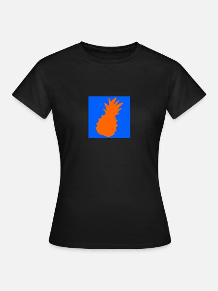 Ananas Logo - Frauen T-Shirt - Schwarz