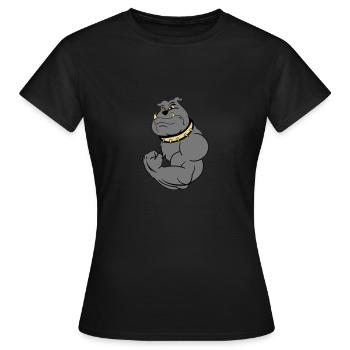 strong bulldogg 02 - T-shirt Femme - noir - Devant - AI Model Female 172 dark (172cm)
