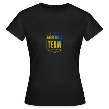 Équipe de basket-ball - T-shirt Femme - noir - Devant - AI Model Female 172 dark (172cm)
