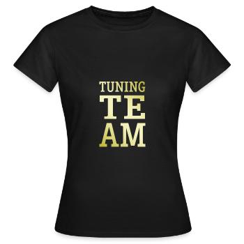 Réglage de l’équipe Tuner - T-shirt Femme - noir - Devant - AI Model Female 172 dark (172cm)
