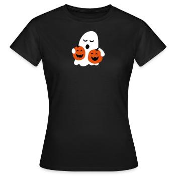 cute halloween - Women's T-Shirt - black - Front - AI Model Female 172 dark (172cm)