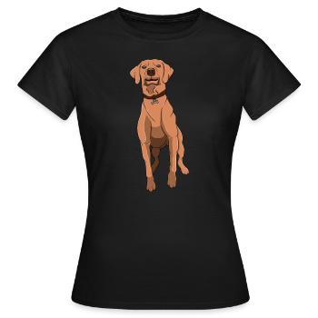Rhodesian Ridgeback - Women's T-Shirt - black - Front - AI Model Female 172 dark (172cm)