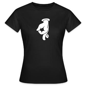 Asshole - Women's T-Shirt - black - Front - AI Model Female 172 dark (172cm)