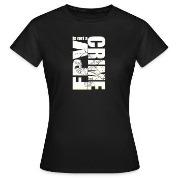 FPV n’est pas un pilote de drone criminel - T-shirt Femme - noir - Devant - AI Model Female 172 dark (172cm)