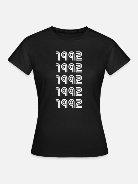 Jahr 1992 - Frauen T-Shirt - Schwarz