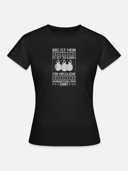 Weihnachtsmann Weihnachten Hässliche Weihnachten - Frauen T-Shirt - Schwarz