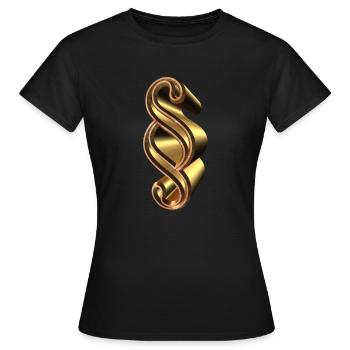 rechtsanwalt anwalt lawyer judge richter law justi - Frauen T-Shirt - Schwarz - Vorne - AI Model Female 172 dark (172cm)