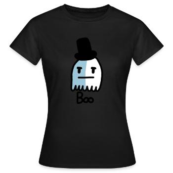 fantôme mignon - T-shirt Femme - noir - Devant - AI Model Female 172 dark (172cm)