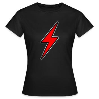 Elektroauto Blitz rot - Frauen T-Shirt - Schwarz - Vorne - AI Model Female 172 dark (172cm)