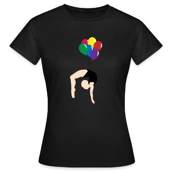 Balloon - T-shirt Femme - noir - Devant - AI Model Female 172 dark (172cm)
