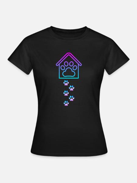 Hund - Frauen T-Shirt - Schwarz