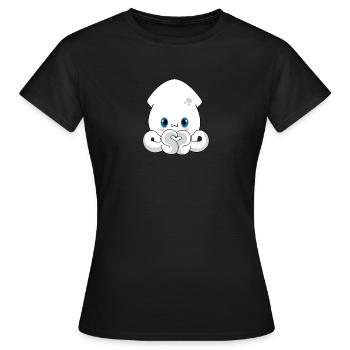 Maki le calmar - T-shirt Femme - noir - Devant - AI Model Female 172 dark (172cm)