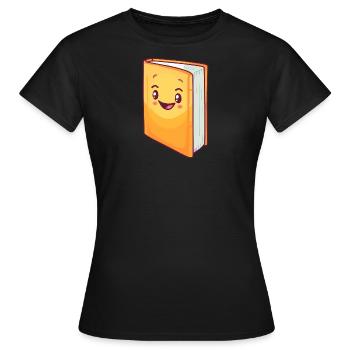 Lire Bookworm - T-shirt Femme - noir - Devant - AI Model Female 172 dark (172cm)