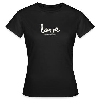 LOVE THE ULTIMATE SUGAR RUSH - Women's T-Shirt - black - Front - AI Model Female 172 dark (172cm)