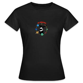 Surpoids Corps Positivity Fat Woman Orbiter - T-shirt Femme - noir - Devant - AI Model Female 172 dark (172cm)