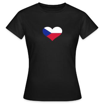 République tchèque - T-shirt Femme - noir - Devant - AI Model Female 172 dark (172cm)