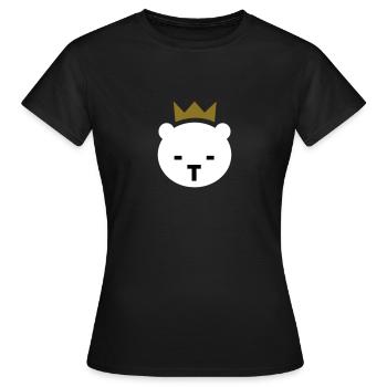 Ours de Berlin - T-shirt Femme - noir - Devant - AI Model Female 172 dark (172cm)