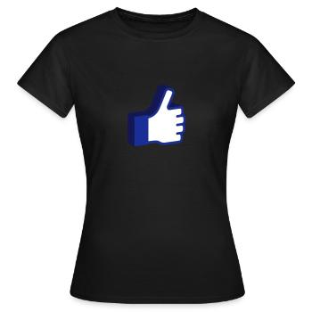 Like 3D - Women's T-Shirt - black - Front - AI Model Female 172 dark (172cm)