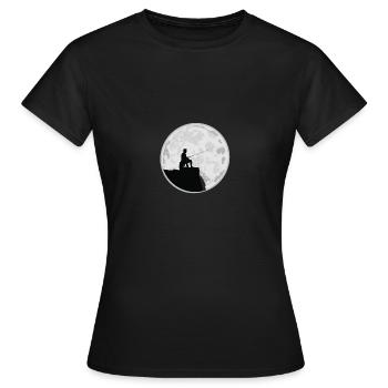 Chemise de pêche Petri Heil @ Moonshine - T-shirt Femme - noir - Devant - AI Model Female 172 dark (172cm)