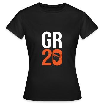 GR20 trek randonnée Corse Gr20 gr 20 GR 20 - T-shirt Femme - noir - Devant - AI Model Female 172 dark (172cm)