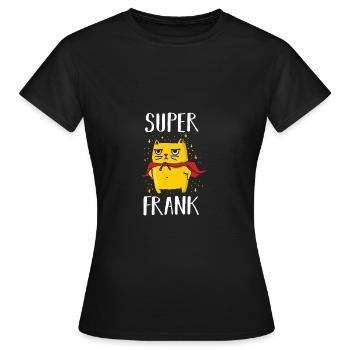 Frank - Frauen T-Shirt - Schwarz - Vorne - AI Model Female 172 dark (172cm)
