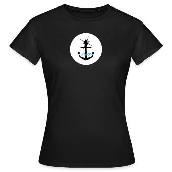 Ahoi - Frauen T-Shirt - Schwarz - Vorne - AI Model Female 172 dark (172cm)