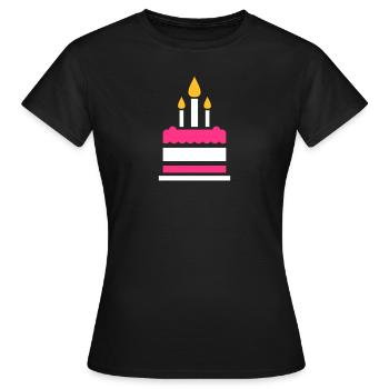 Torte - Frauen T-Shirt - Schwarz - Vorne - AI Model Female 172 dark (172cm)