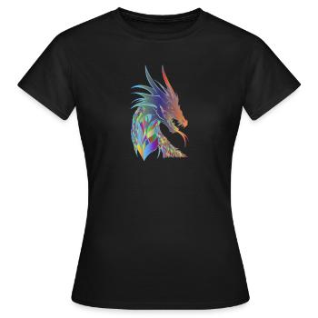 163 glisser - T-shirt Femme - noir - Devant - AI Model Female 172 dark (172cm)