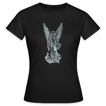 Michel Archange - T-shirt Femme - noir - Devant - AI Model Female 172 dark (172cm)