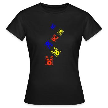 Percussion - Women's T-Shirt - black - Front - AI Model Female 172 dark (172cm)