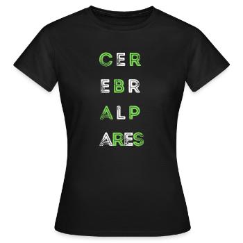 infirmité motrice cérébrale - T-shirt Femme - noir - Devant - AI Model Female 172 dark (172cm)