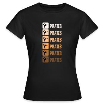 Pilates - Women's T-Shirt - black - Front - AI Model Female 172 dark (172cm)