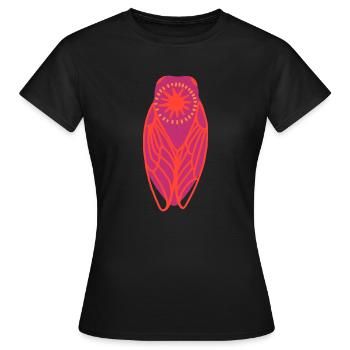 Cigale bohemian sun - Women's T-Shirt - black - Front - AI Model Female 172 dark (172cm)