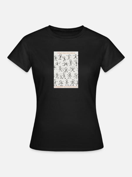 DER WEGBEGLEITER - Frauen T-Shirt - Schwarz