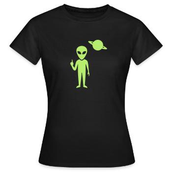 Alien - T-shirt Femme - noir - Devant - AI Model Female 172 dark (172cm)