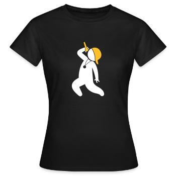 Hiphop Rapper - Women's T-Shirt - black - Front - AI Model Female 172 dark (172cm)