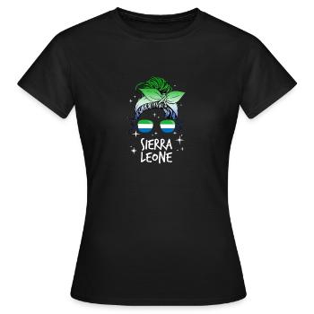 Sierra Leone - Women's T-Shirt - black - Front - AI Model Female 172 dark (172cm)
