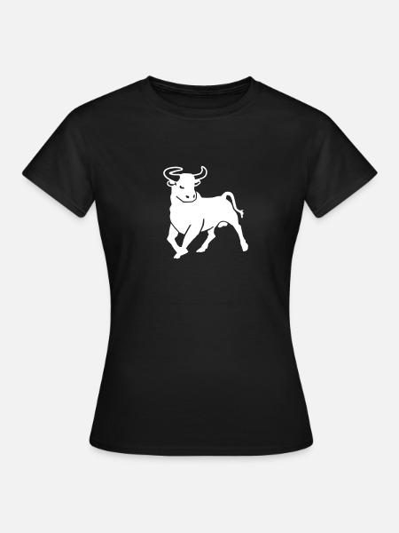 Stier - Frauen T-Shirt - Schwarz