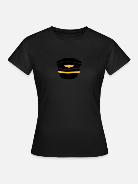 Pilot - Frauen T-Shirt - Schwarz