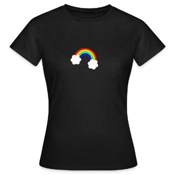 arc en ciel - T-shirt Femme - noir - Devant - AI Model Female 172 dark (172cm)