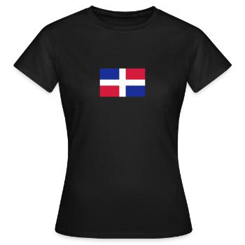 Dominikanische Republik - Frauen T-Shirt - Schwarz - Vorne - AI Model Female 172 dark (172cm)