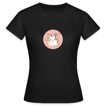 Celebrating Bunny - Women's T-Shirt - black - Front - AI Model Female 172 dark (172cm)