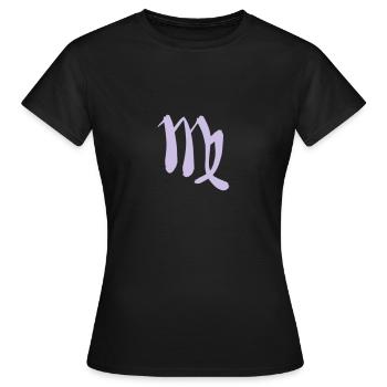 Sternzeichen Jungfrau - Frauen T-Shirt - Schwarz - Vorne - AI Model Female 172 dark (172cm)